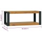 vidaXL Wand-Badregal 90x45x35 cm Massivholz Teak vidaXL Wand-Badregal 90x45x35 cm Massivholz Teak