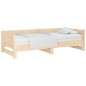 vidaXL Ausziehbares Tagesbett Massivholz Kiefer 2x(90x190) cm vidaXL Ausziehbares Tagesbett Massivholz Kiefer 2x(90x190) cm