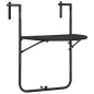 vidaXL Balkonhängetisch Schwarz 60x64x83,5 cm Kunststoff Rattanoptik vidaXL Balkonhängetisch Schwarz 60x64x83,5 cm Kunststoff Rattanoptik
