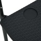 vidaXL Balkonhängetisch Schwarz 60x64x83,5 cm Kunststoff Rattanoptik vidaXL Balkonhängetisch Schwarz 60x64x83,5 cm Kunststoff Rattanoptik