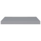 vidaXL Schwebende Wandregale 4 Stk. Grau 60x23,5x3,8cm MDF vidaXL Schwebende Wandregale 4 Stk. Grau 60x23,5x3,8cm MDF
