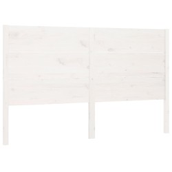 vidaXL Kopfteil Weiß 126x4x100 cm Massivholz Kiefer