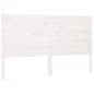 vidaXL Kopfteil Weiß 126x4x100 cm Massivholz Kiefer vidaXL Kopfteil Weiß 126x4x100 cm Massivholz Kiefer
