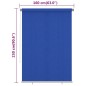 vidaXL Außenrollo 160x230 cm Blau HDPE vidaXL Außenrollo 160x230 cm Blau HDPE
