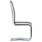 vidaXL Freischwinger 4 Stk. Grau Kunstleder vidaXL Freischwinger 4 Stk. Grau Kunstleder