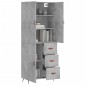 vidaXL Highboard Betongrau 69,5x34x180 cm Holzwerkstoff vidaXL Highboard Betongrau 69,5x34x180 cm Holzwerkstoff