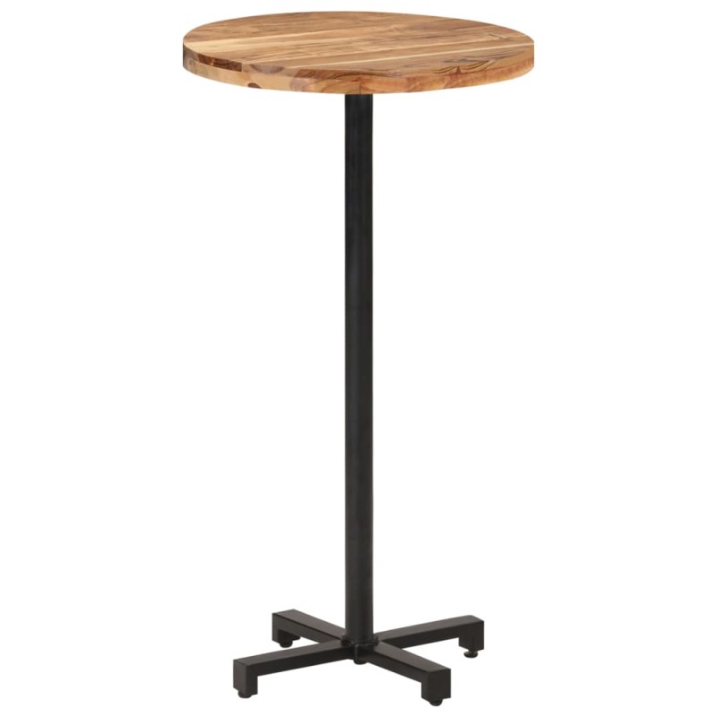 vidaXL Bartisch Rund Ø60x110 cm Akazie Massivholz vidaXL Bartisch Rund Ø60x110 cm Akazie Massivholz