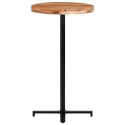 vidaXL Bartisch Rund Ø60x110 cm Akazie Massivholz