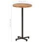 vidaXL Bartisch Rund Ø60x110 cm Akazie Massivholz vidaXL Bartisch Rund Ø60x110 cm Akazie Massivholz