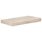 Palettenkissen Baumwolle 120×80×10 cm Beige Palettenkissen Baumwolle 120×80×10 cm Beige