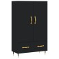 vidaXL Highboard Schwarz 69,5x31x115 cm Holzwerkstoff vidaXL Highboard Schwarz 69,5x31x115 cm Holzwerkstoff
