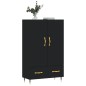 vidaXL Highboard Schwarz 69,5x31x115 cm Holzwerkstoff vidaXL Highboard Schwarz 69,5x31x115 cm Holzwerkstoff