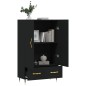 vidaXL Highboard Schwarz 69,5x31x115 cm Holzwerkstoff vidaXL Highboard Schwarz 69,5x31x115 cm Holzwerkstoff