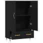 vidaXL Highboard Schwarz 69,5x31x115 cm Holzwerkstoff vidaXL Highboard Schwarz 69,5x31x115 cm Holzwerkstoff