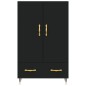 vidaXL Highboard Schwarz 69,5x31x115 cm Holzwerkstoff vidaXL Highboard Schwarz 69,5x31x115 cm Holzwerkstoff