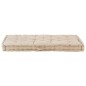 Palettenkissen Baumwolle 120×80×10 cm Beige Palettenkissen Baumwolle 120×80×10 cm Beige