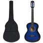 vidaXL 8-tlg. Klassikgitarren-Set für Anfänger & Kinder Blau 3/4 36" vidaXL 8-tlg. Klassikgitarren-Set für Anfänger & Kinder Blau 3/4 36"