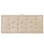 Palettenkissen Baumwolle 120×80×10 cm Beige Palettenkissen Baumwolle 120×80×10 cm Beige