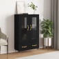 vidaXL Highboard Schwarz 69,5x31x115 cm Holzwerkstoff vidaXL Highboard Schwarz 69,5x31x115 cm Holzwerkstoff