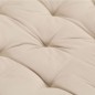 Palettenkissen Baumwolle 120×80×10 cm Beige Palettenkissen Baumwolle 120×80×10 cm Beige