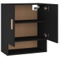 vidaXL Wandschrank Schwarz 60x31x70 cm Holzwerkstoff vidaXL Wandschrank Schwarz 60x31x70 cm Holzwerkstoff