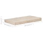 Palettenkissen Baumwolle 120×80×10 cm Beige Palettenkissen Baumwolle 120×80×10 cm Beige