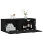 vidaXL Wandschrank Schwarz 100x36,5x35 cm Holzwerkstoff vidaXL Wandschrank Schwarz 100x36,5x35 cm Holzwerkstoff