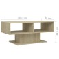 vidaXL Couchtisch Sonoma-Eiche 103,5x50x44,5 cm Holzwerkstoff