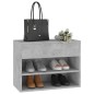 vidaXL Schuhbank Betongrau 60x30x45 cm Holzwerkstoff vidaXL Schuhbank Betongrau 60x30x45 cm Holzwerkstoff