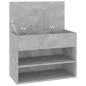 vidaXL Schuhbank Betongrau 60x30x45 cm Holzwerkstoff vidaXL Schuhbank Betongrau 60x30x45 cm Holzwerkstoff