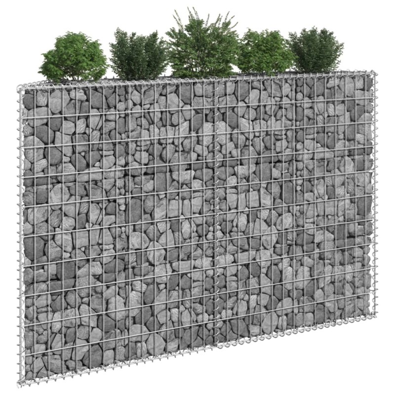 vidaXL Gabionen-Hochbeet Trapezform Verzinkter Stahl 150x20x100 cm vidaXL Gabionen-Hochbeet Trapezform Verzinkter Stahl 150x20x100 cm