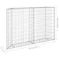 vidaXL Gabionen-Hochbeet Trapezform Verzinkter Stahl 150x20x100 cm vidaXL Gabionen-Hochbeet Trapezform Verzinkter Stahl 150x20x100 cm