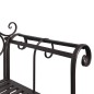 vidaXL Gartenbank 132 cm Stahl Antik Braun vidaXL Gartenbank 132 cm Stahl Antik Braun