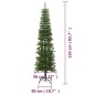 vidaXL Künstlicher Weihnachtsbaum mit Ständer Schlank 210 cm PE vidaXL Künstlicher Weihnachtsbaum mit Ständer Schlank 210 cm PE