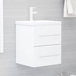 vidaXL Waschbeckenunterschrank Weiß 41x38,5x48 cm Holzwerkstoff