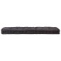 vidaXL Palettenkissen Baumwolle 120×40×7 cm Schwarz vidaXL Palettenkissen Baumwolle 120×40×7 cm Schwarz