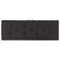 vidaXL Palettenkissen Baumwolle 120×40×7 cm Schwarz vidaXL Palettenkissen Baumwolle 120×40×7 cm Schwarz