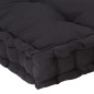 vidaXL Palettenkissen Baumwolle 120×40×7 cm Schwarz vidaXL Palettenkissen Baumwolle 120×40×7 cm Schwarz