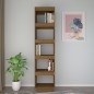 vidaXL Bücherregal/Raumteiler Honigbraun 40x35x167cm Massivholz Kiefer