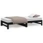 vidaXL Tagesbett Ausziehbar Schwarz 2x(90x200) cm Massivholz Kiefer vidaXL Tagesbett Ausziehbar Schwarz 2x(90x200) cm Massivholz Kiefer