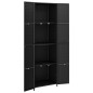 vidaXL Gartenschrank Schwarz 59x40x180 cm Poly Rattan vidaXL Gartenschrank Schwarz 59x40x180 cm Poly Rattan