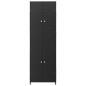 vidaXL Gartenschrank Schwarz 59x40x180 cm Poly Rattan vidaXL Gartenschrank Schwarz 59x40x180 cm Poly Rattan