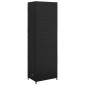 vidaXL Gartenschrank Schwarz 59x40x180 cm Poly Rattan vidaXL Gartenschrank Schwarz 59x40x180 cm Poly Rattan