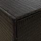 vidaXL Gartenschrank Schwarz 59x40x180 cm Poly Rattan vidaXL Gartenschrank Schwarz 59x40x180 cm Poly Rattan
