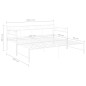 vidaXL Ausziehsofa Bettgestell Weiß Metall 90x200 cm vidaXL Ausziehsofa Bettgestell Weiß Metall 90x200 cm