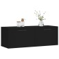 vidaXL Wandschrank Schwarz 100x36,5x35 cm Holzwerkstoff vidaXL Wandschrank Schwarz 100x36,5x35 cm Holzwerkstoff