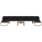 5-tlg. Garten-Ecksofa-Set mit Auflagen Aluminium und WPC 5-tlg. Garten-Ecksofa-Set mit Auflagen Aluminium und WPC