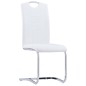 vidaXL Freischwinger 2 Stk. Weiß Kunstleder vidaXL Freischwinger 2 Stk. Weiß Kunstleder