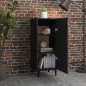 vidaXL Sideboard Schwarz 34,5x34x90 cm Holzwerkstoff vidaXL Sideboard Schwarz 34,5x34x90 cm Holzwerkstoff