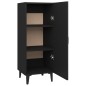 vidaXL Sideboard Schwarz 34,5x34x90 cm Holzwerkstoff vidaXL Sideboard Schwarz 34,5x34x90 cm Holzwerkstoff